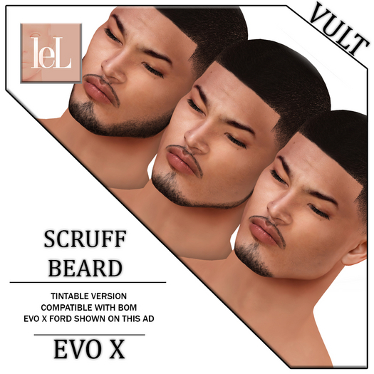 Second Life Marketplace [VULT] SCRUF BEARD BOM ONLY EVO X